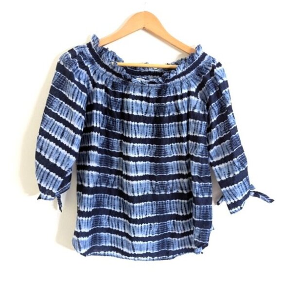 MICHAEL Michael Kors Women's Off the Shoulder Tie Dye Top Size L - Picture 2 of 5